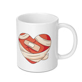 Heart with Bandages Design Ceramic Mug product